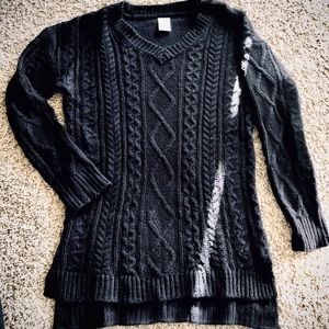 🍄3/$30 Black Waffle-knit Sweater🍄